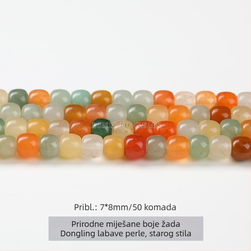 Aventurin kuglice, miješane boje, 8 mm, za DIY nakit, modni dodaci