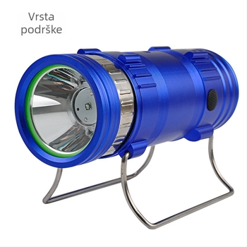 LED ribolovna noćna lampa, tijelo od aluminijske legure, punjiva, LED svjetlo, domet 100–200 m