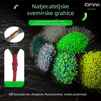 Silikonske space beads za ribolov, perle za glavnu liniju, veleprodaja, u vrećicama