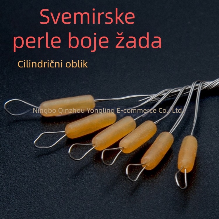 Gumene kuglice za ribolov, set od 60 komada, maslinasto oblika, crne, jade i razne boje