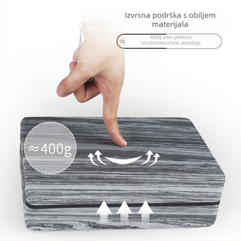 Three Brahma joga blok - POE materijal, 420 g, prilagodljiva obrada, licencirana privatna marka