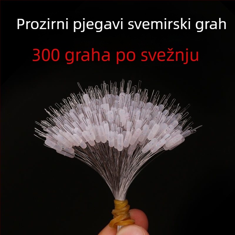 Prozirne silikonske perle za ribarsku liniju, 300 kom, visoka preciznost pozicioniranja