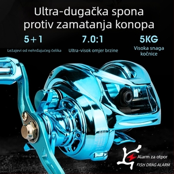 Comere ribolovna mašina s UV tretmanom metalnog završetka, dugačak bacaj, univerzalna za more i slatkovodni ribolov (40 komada u pakiranju)