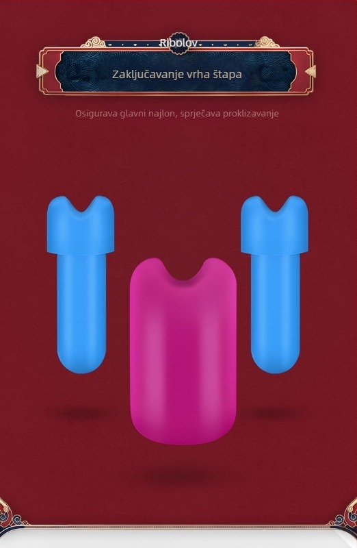 Set silikonskih ribarskih perli: perla vrha štapa, perla s konveksnim vrhom, T‑oblikovana zaptna perla, maslinasto crvena perla, crvena vršna perla, svemirska perla, paket na veliko