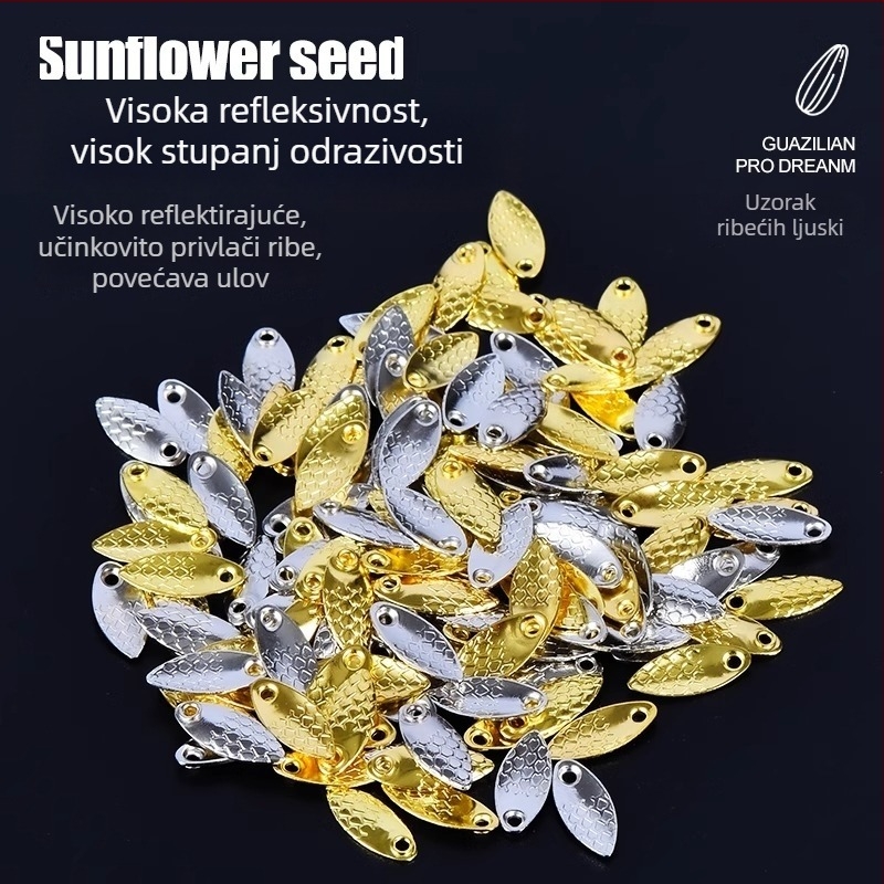 Meden mikro set za mamce – perle, vrteške i dodaci za ribolov, proizvedeno u Kini