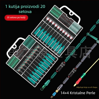 Silikonski Space Bean set za glavnu liniju - cjeloviti komplet dodataka za napredni ribolov