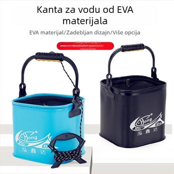 Nova debela EVA četverokutna kanta, sklopiva za ribolov i vodu, prijenosna kamperska kanta