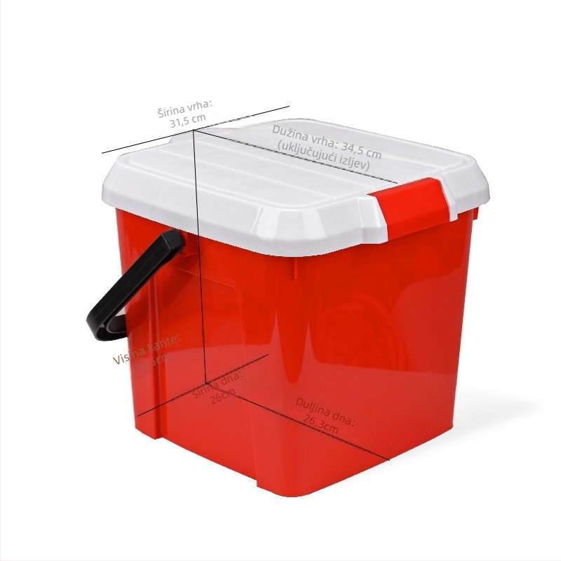 Plastična kanta s poklopcem i stolom za ribolov, prijenosni spremnik za skladištenje, Marka: Love Plastic Na, lansiranje ljeto 2021, brutto težina 1 kg
