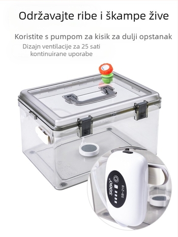 Auto montirani zatvoreni posuda za ribu za prijevoz živih riba (deblja, protiv prosipavanja) - Materijal: svila cvijet; Bruto težina: Drugo