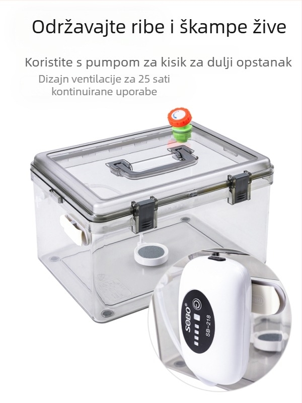 Auto montirani zatvoreni posuda za ribu za prijevoz živih riba (deblja, protiv prosipavanja) - Materijal: svila cvijet; Bruto težina: Drugo