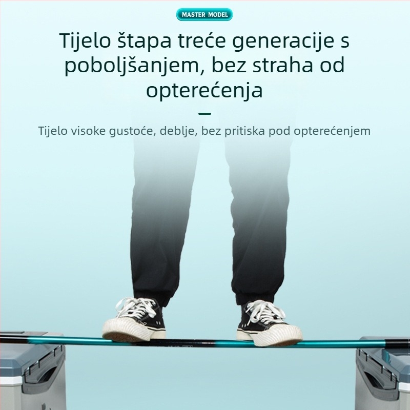 Benno karbonska teleskopna štapa za mrežu – ultralagana, ultratvrda, teleskop, set samo štap