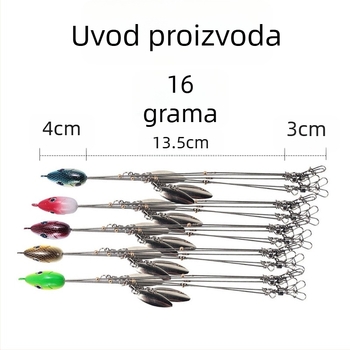 Alabama ribarski rig, 18 g, s blještavim flitterima, umjetna mamac, 6 boja