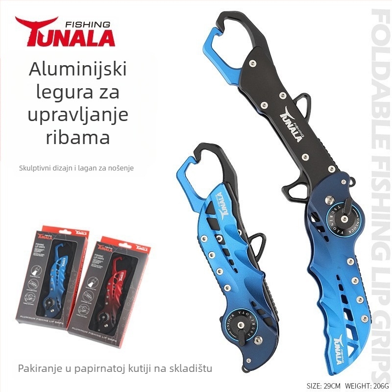 Tunala Višenamjenski aluminijski legura ribolovne kliješta sklopivi set
