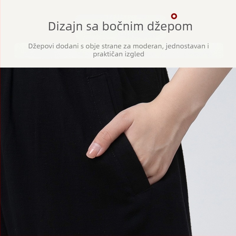 Tai Chi hlače za žene i muškarce, nove za jesen/zimu, debele pamuk-lanene hlače za Tai Chi vježbanje na proleće i jesen
