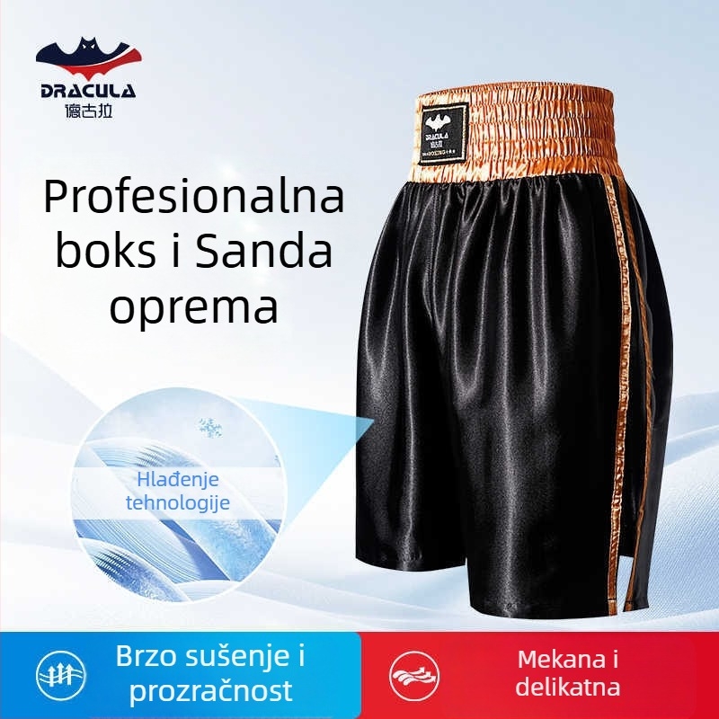 Unisex MMA Muay Thai šorce za trening, dvostruki sloj tkanine, najlon 80%