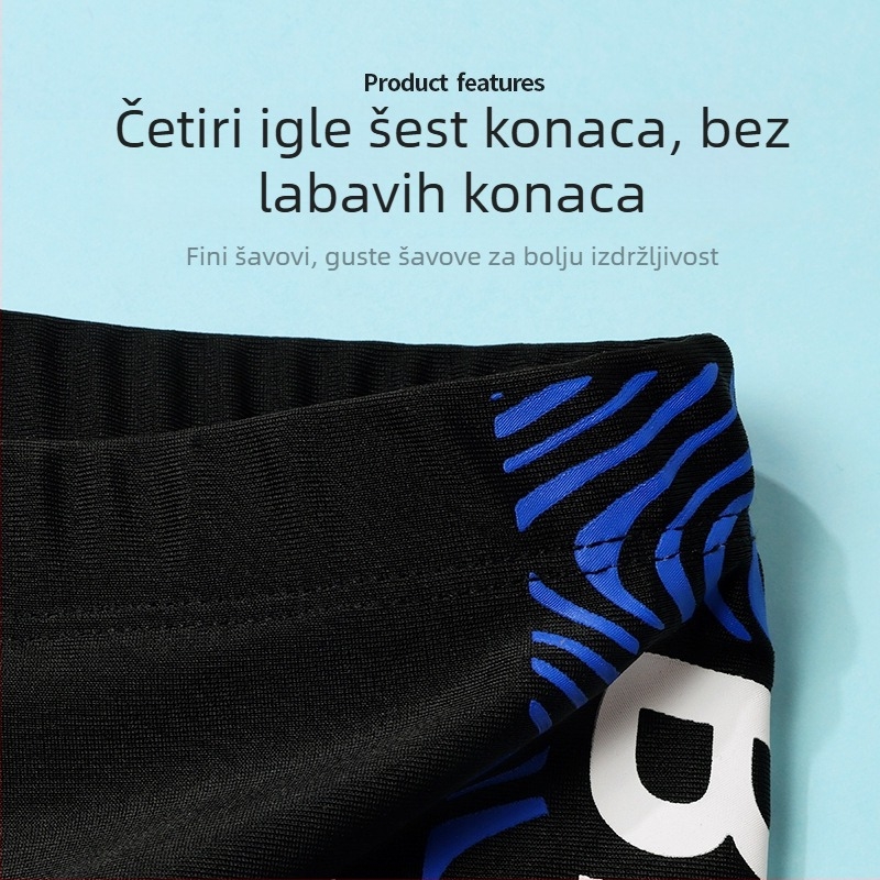 Muške kupaće hlačice za ljeto s dvostrukom slojem, brzo sušeće, elastični pojas, slobodan kroj.