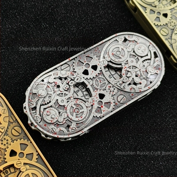 DND Metalne kocke 7-u-1 s zupčanikom i dvostrukim okretom, cinkova zlitina, dvadesetostrani, za D&D i RPG