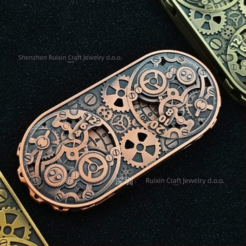 DND Metalne kocke 7-u-1 s zupčanikom i dvostrukim okretom, cinkova zlitina, dvadesetostrani, za D&D i RPG