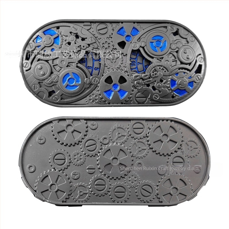 DND Metalne kocke 7-u-1 s zupčanikom i dvostrukim okretom, cinkova zlitina, dvadesetostrani, za D&D i RPG