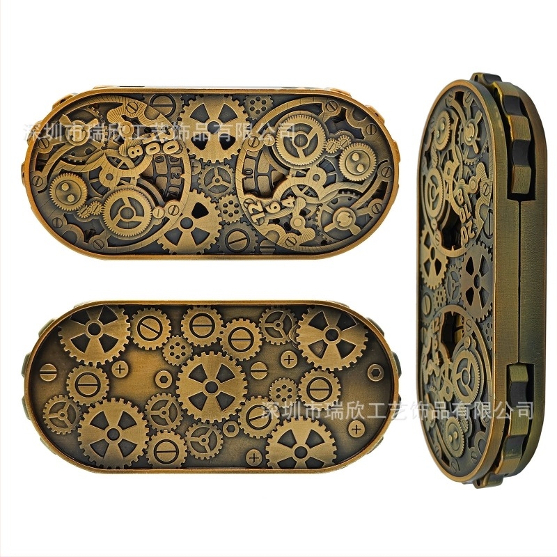 DND Metalne kocke 7-u-1 s zupčanikom i dvostrukim okretom, cinkova zlitina, dvadesetostrani, za D&D i RPG