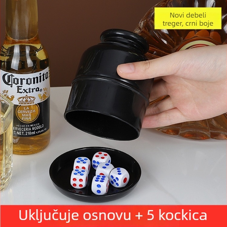 Runwei Set čašica za kockice, PP materijal, 120 kom., za šah i igre s kartama