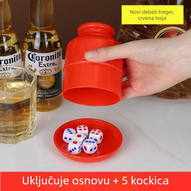 Runwei Set čašica za kockice, PP materijal, 120 kom., za šah i igre s kartama