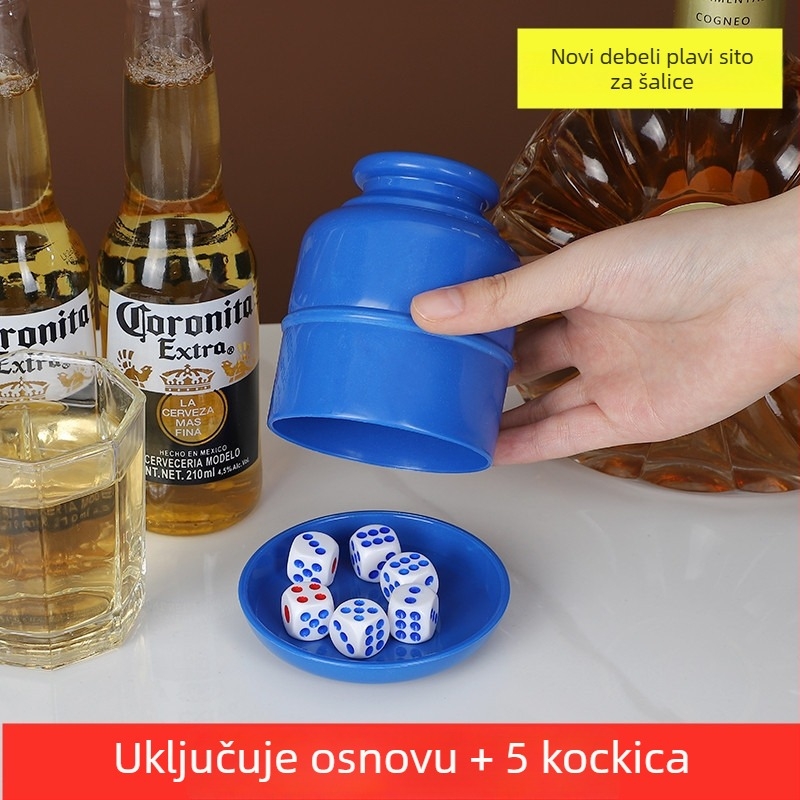 Runwei Set čašica za kockice, PP materijal, 120 kom., za šah i igre s kartama