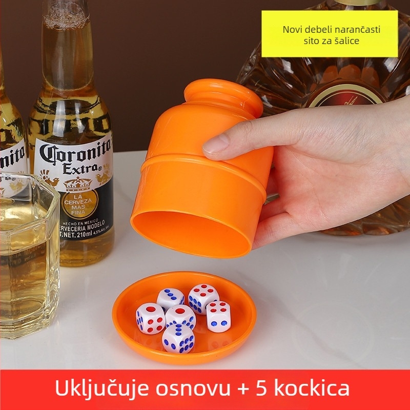 Runwei Set čašica za kockice, PP materijal, 120 kom., za šah i igre s kartama