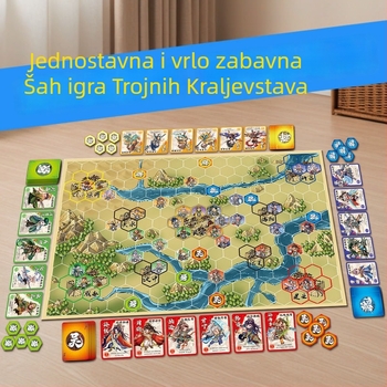 Družabna kartaška igra Tri kraljevstva: borba, zabava i strategija; za djecu 4–6 godina, šarena kutija