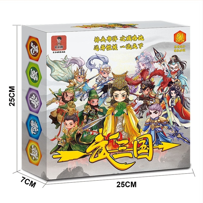 Družabna kartaška igra Tri kraljevstva: borba, zabava i strategija; za djecu 4–6 godina, šarena kutija