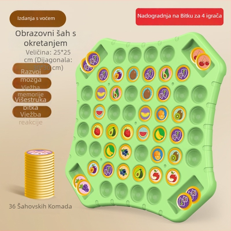 Plastična stolna igra s karticama za djecu 4–6 godina — Interaktivna roditeljsko-dječja obrazovna igra na stolu