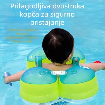 Dječji plivački prsten s remenom u pazuhu, ekološki PVC 0,33 mm, pogodan za plivanje i brčkanje u vodi