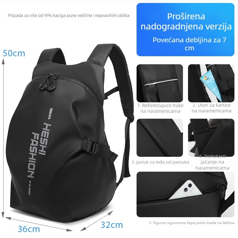 Torba za kacigu za motor – poliester, 35L, biciklistička torba, Guangzhou podrijetlo