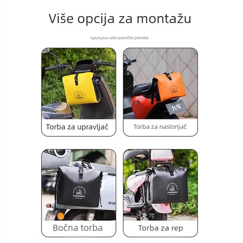 Prednja montirana torba za bicikl, PVC vodootporna, 9L, KS1623