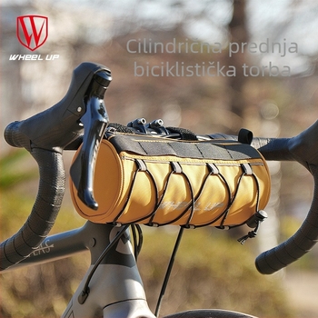 Wheelup Prednja torba za bicikl – Model 0845, materijal: tkanina s dijagonalnim cvjetnim uzorkom
