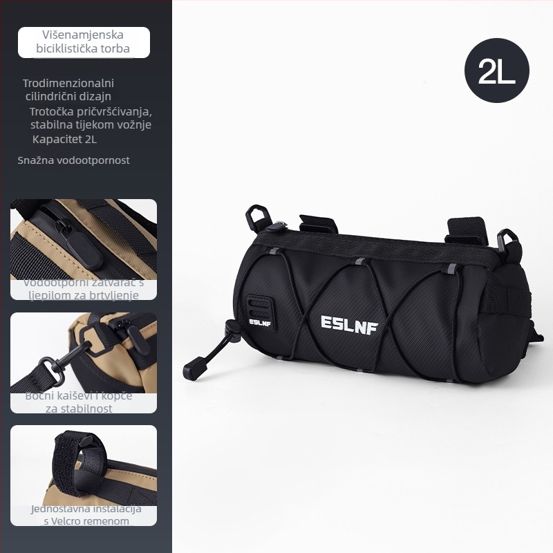 Torba za okvir bicikla za planinske i cestovne bicikle, prednja torba za okvir, kapaciteta 2 L, model 985, materijal Silk flower