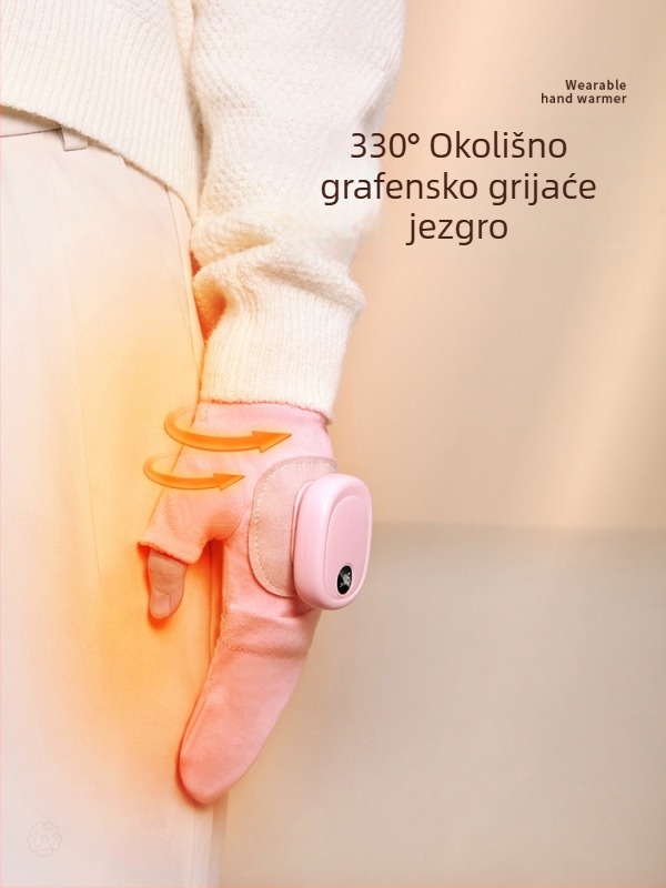 Rukavice za biciklizam s USB napajanjem grafenskim grijanjem za vožnju na otvorenom zimi
