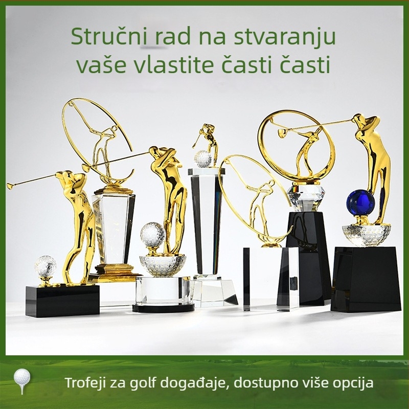 Krištalni trofej, modernistički stil; pogodna kao dar za završnu svečanost, spomen na putovanje i novi dom; kartonska ambalaža