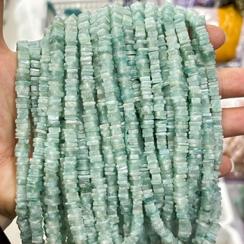 DIY dodaci za nakit — jade spacer perle, amorfni kvadratni oblik, poluproizvod, rezanje i poliranje