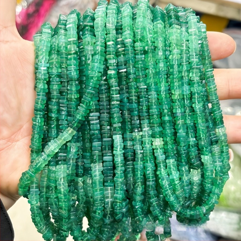 DIY dodaci za nakit — jade spacer perle, amorfni kvadratni oblik, poluproizvod, rezanje i poliranje