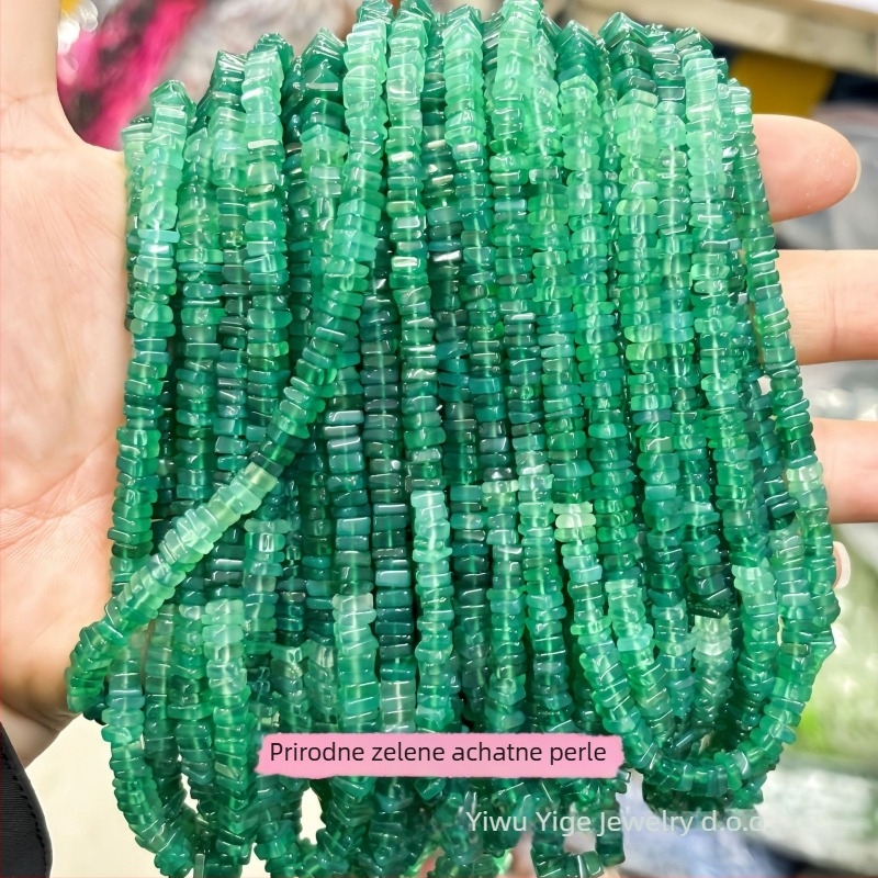 DIY dodaci za nakit — jade spacer perle, amorfni kvadratni oblik, poluproizvod, rezanje i poliranje