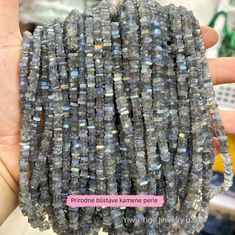 DIY dodaci za nakit — jade spacer perle, amorfni kvadratni oblik, poluproizvod, rezanje i poliranje