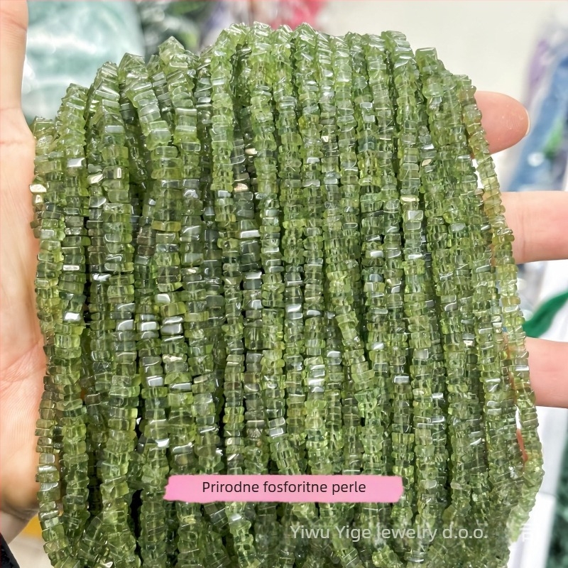 DIY dodaci za nakit — jade spacer perle, amorfni kvadratni oblik, poluproizvod, rezanje i poliranje