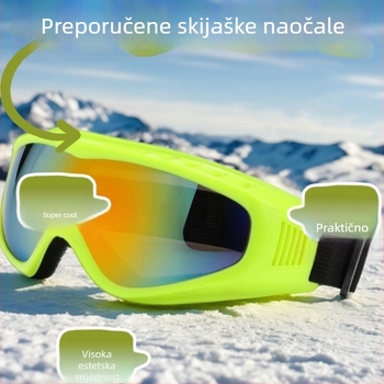 Skijaške naočale za planinske avanture, otporne na vjetar i prašinu, zaštita očiju, PC materijal, za odrasle