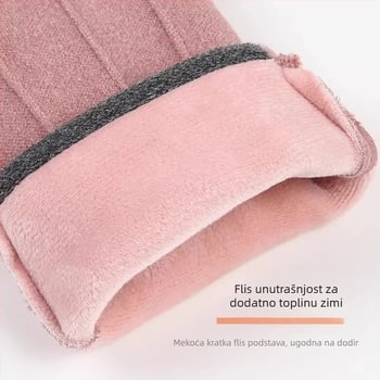 Unisex zimske rukavice za vožnju bicikla – poliester, srednja debljina, rukavice s podijeljenim prstima, za biciklizam, vježbanje i prijevoz (Poliester • Srednja debljina • Rukavice s podijeljenim prstima • Za biciklizam • Vježbanje i prijevoz)