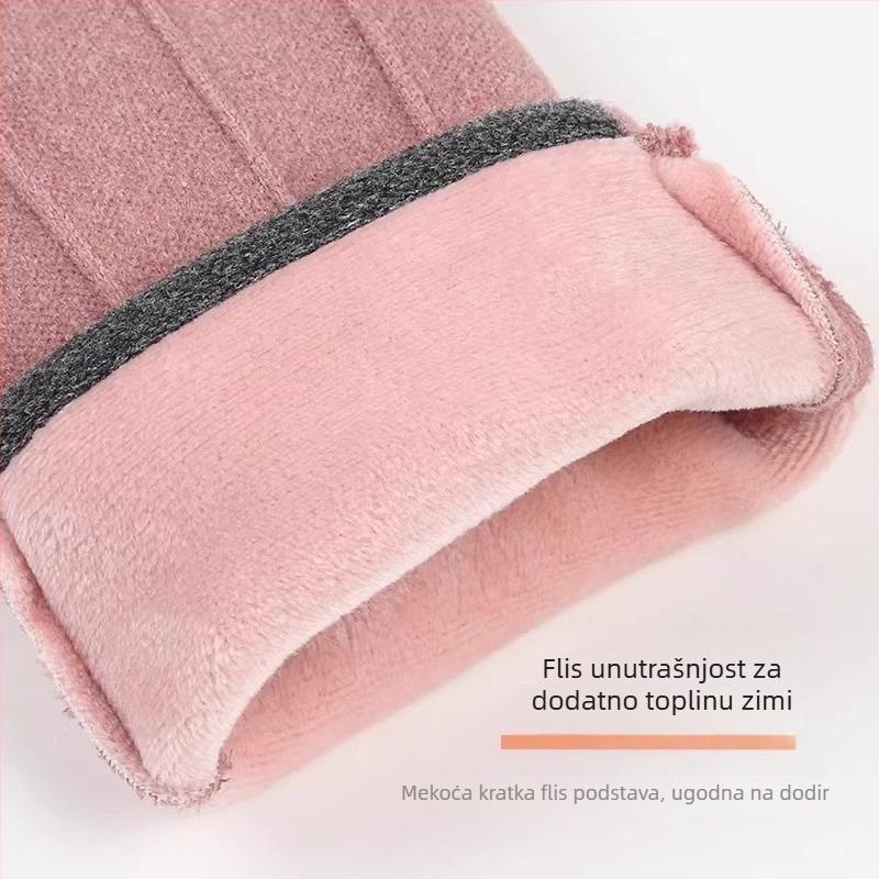 Unisex zimske rukavice za vožnju bicikla – poliester, srednja debljina, rukavice s podijeljenim prstima, za biciklizam, vježbanje i prijevoz (Poliester • Srednja debljina • Rukavice s podijeljenim prstima • Za biciklizam • Vježbanje i prijevoz)