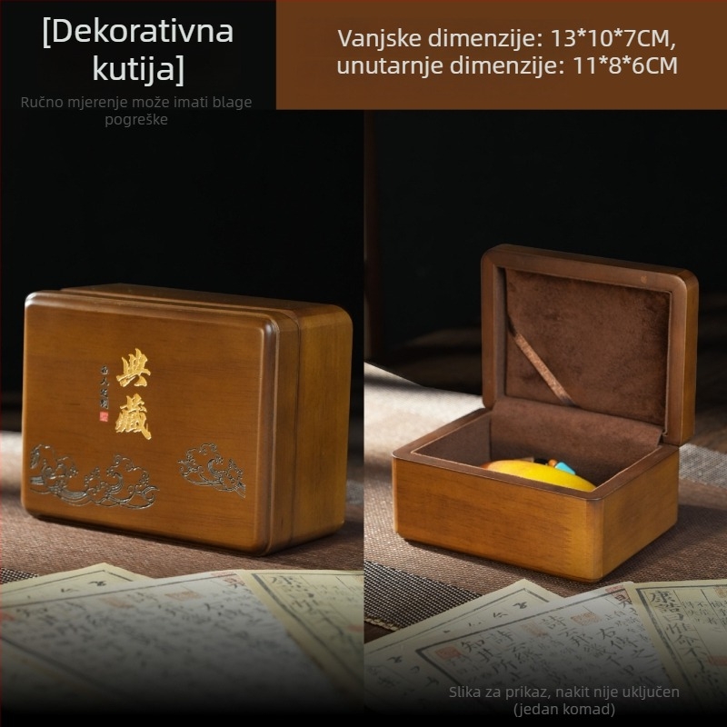 Drvena kutija za nakit od masivnog drveta za narukvice i perle - prijenosna kutija za pakiranje, serija od masivnog drveta, podrijetlo: Jiujiang, Jiangxi