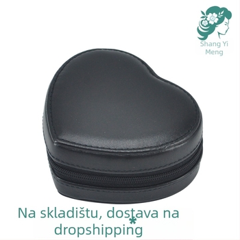 Kutija za nakit u obliku srca PLX801, Cortical materijal, jednobojni uzorak