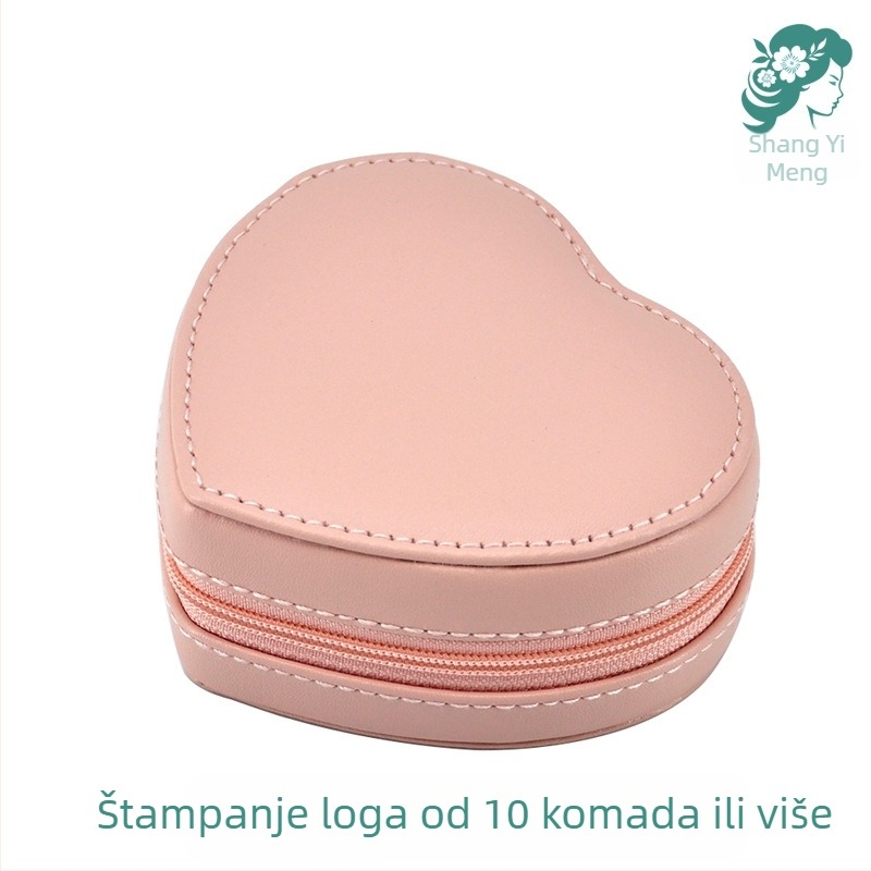 Kutija za nakit u obliku srca PLX801, Cortical materijal, jednobojni uzorak