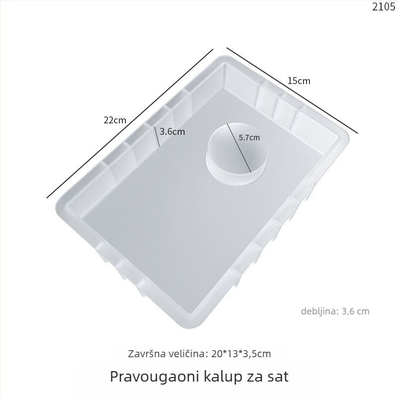 Silikonska kalupa za DIY postolje za pendulni sat, geometrijski europski dizajn, kvadratni oblik, pogodna za gips, epoksidnu smolu, svijeće i izradu nakita